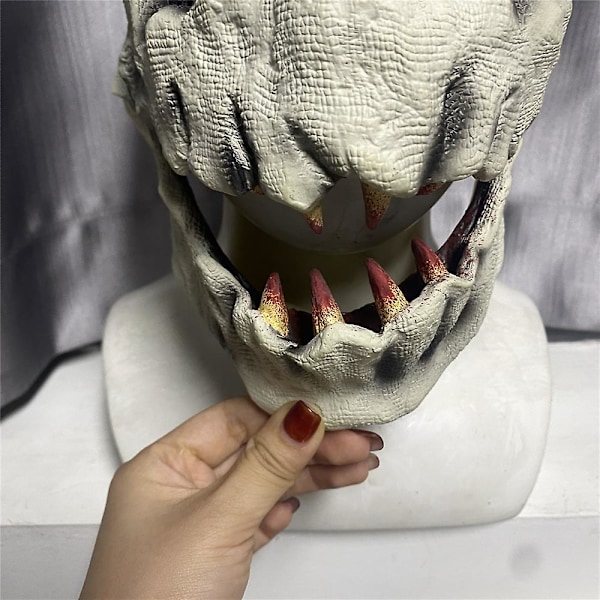 Uhyggelig ond dæmon cosplay latexmaske Halloween karneval djævel fest kostume rekvisitter horror ansigtsmaske til voksne