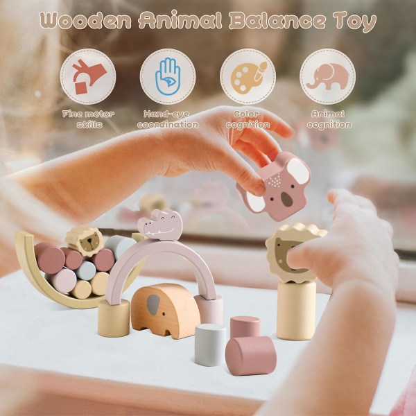 Tidlig indlæringsbloklegetøj Store partikler og let at få fat i Tidligt pædagogisk legetøj til småbørn