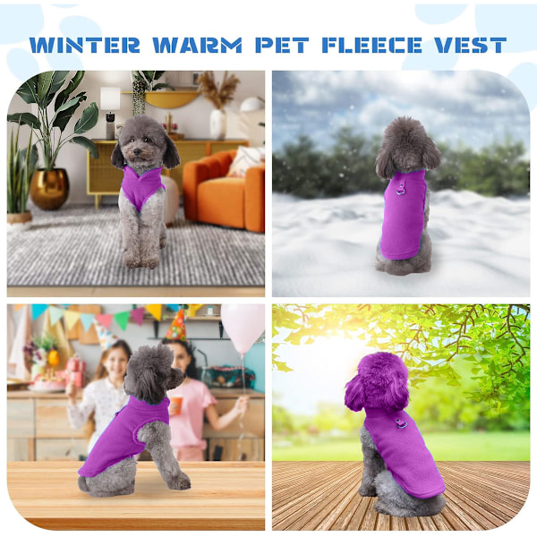 Fleece Hunde Vest Hund Kat Sweater Blød Varm Drenge Piger Hvalp Trøje Vinter Frakke Kæledyr Tøj L