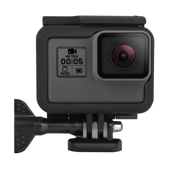 For Hero (2018) / 6 / 5 Housing Border Protective Shell Case Tilbehør for Go Pro Hero6 Hero5 Bl black