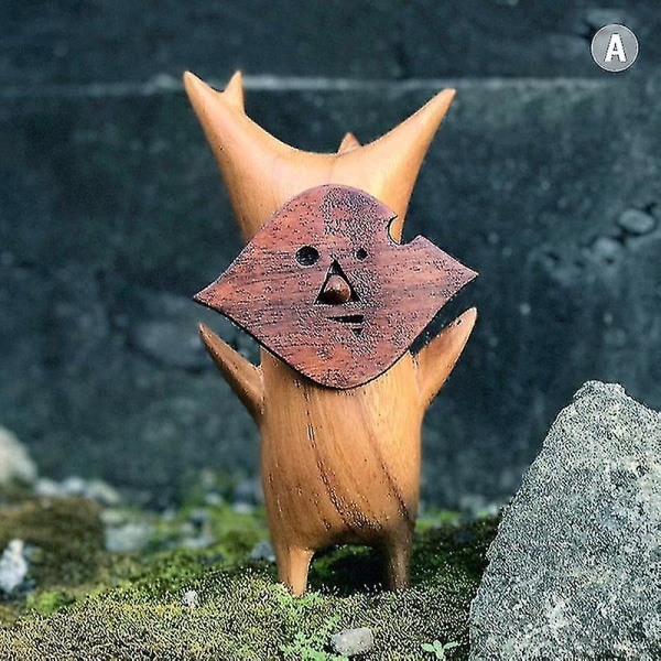 Korok-statue av tre Håndverksdekorasjon Spillelskere Zelda Breath Of The Wild Lips