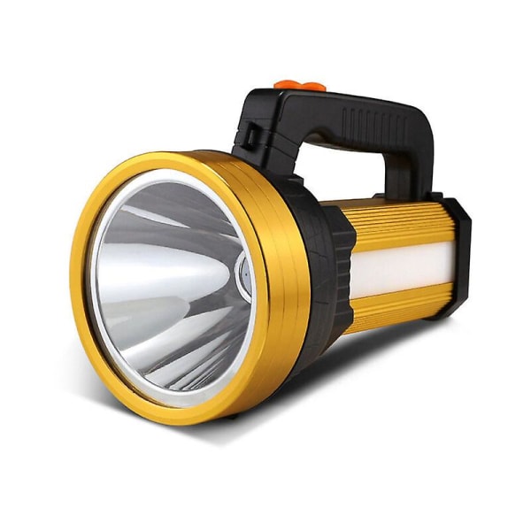 Höstkampanj, uppladdningsbar LED-ficklampa Vattentät Ipx4 Portable Camping Light 10000mah guld