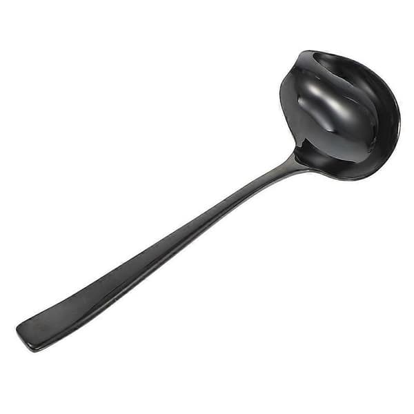 Serveringsøse Svart Rustfritt Stål Rivfast Andenebbform For Matlaging Sauser Sauser 1Sett Black 19.00X7.60X3.20CM