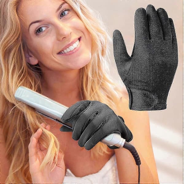 Värmebeständiga handskar för hårstyling med halkfritt grepp och slitstarka sömmar - Vänsterhandsutgåva_cdb1