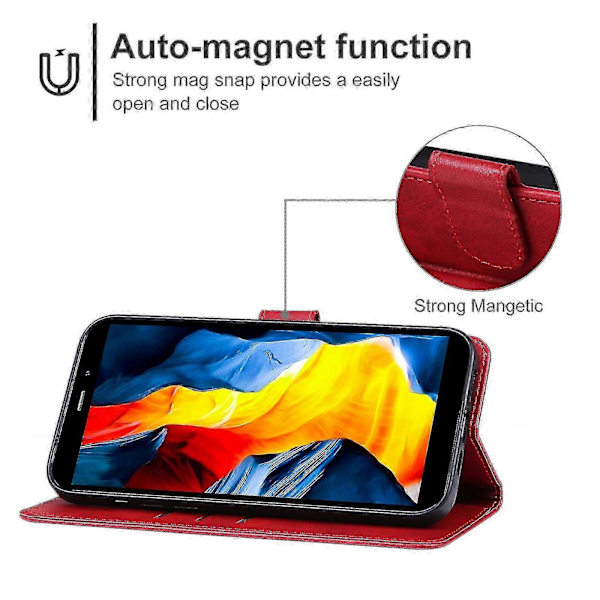 Läderfodral för Oukitel Wp32 Red