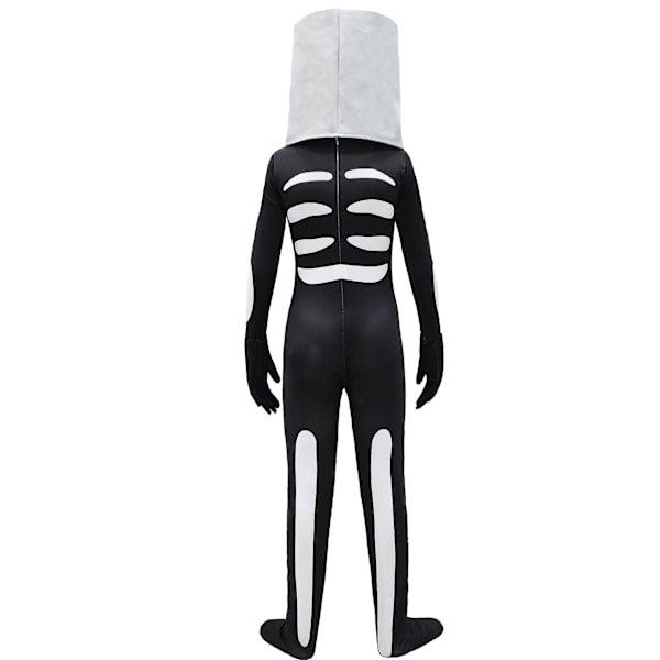 Halloween Svart Dödskalle Cosplay Kostymer Barn Rollspel Kostymer 140