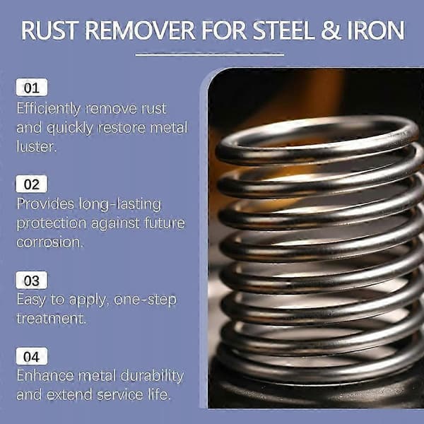 Kraftig metalrustfjerner Kraftig metalrustfjerner 500 ml Kraftig metalrustfjerner Bilvedligeholdelse Rengøring af rust 3pcs
