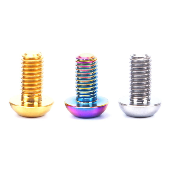 12X M5*10mm levyjarrun roottorin pultit T25 Torx Titanium TI polkupyörän ruuvi