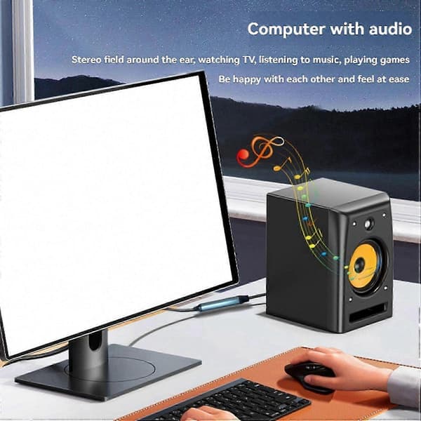2X USB til optisk SPDIF-omformer analog til digital lydadapter for forbedret lyd optisk kabel Black