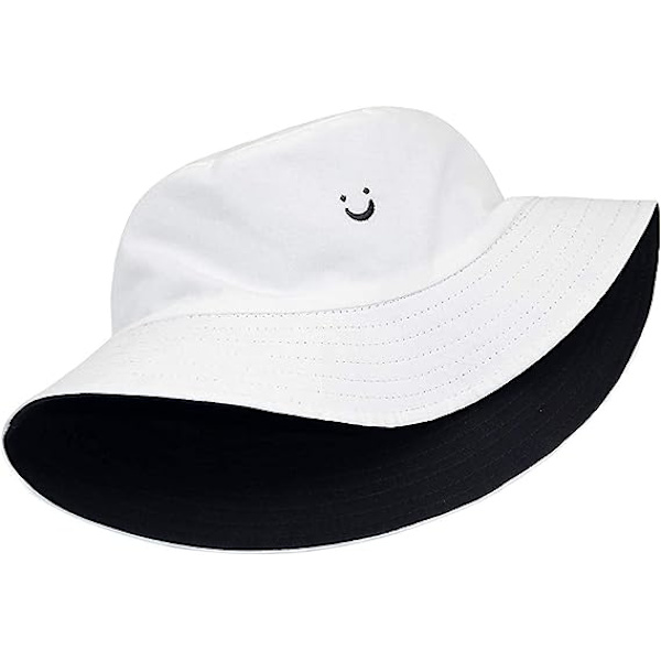 Söt print Bucket Hat Beach Fisherman Hattar för kvinnor män, dubbelsidig vändbar