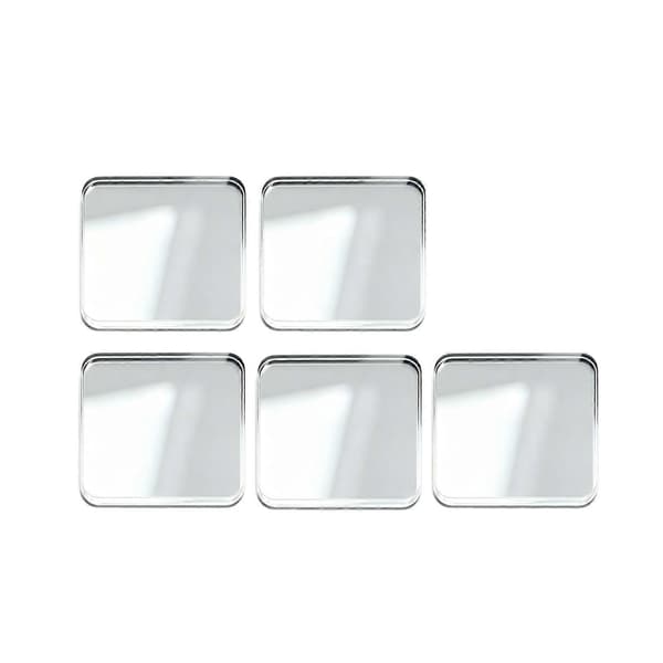 5 sæt DIY klare akryl køleskabsmagneter – med klæbemiddel – til håndværksdekoration 5pcs Square