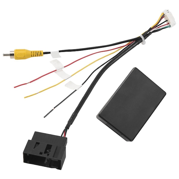 RGB till (RCA) AV CVBS Signalomvandlare Dekoderbox Adapter för Fabriksmonterad Backkamera Golf 6 CC