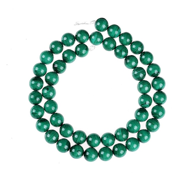 62 stk Malakit 6MM perler runde løse perler til smykkefremstilling DIY håndlavede