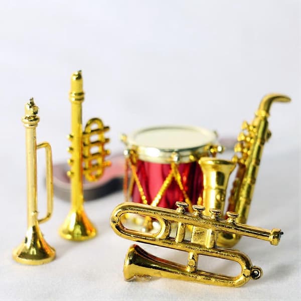 Plastik Mini Saxofon Model Musikinstrument til Indretning 1Sæt