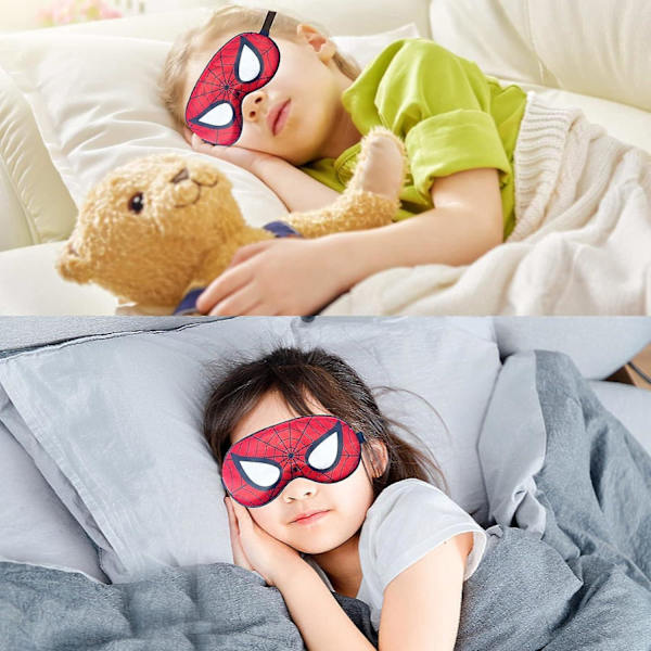 2 stycken sovmasker, sov- och reseblindfold, nattmask, 3D söta sovmasker, nattmask, lämplig för barns sömn, lunchpaus, pyjamasparty