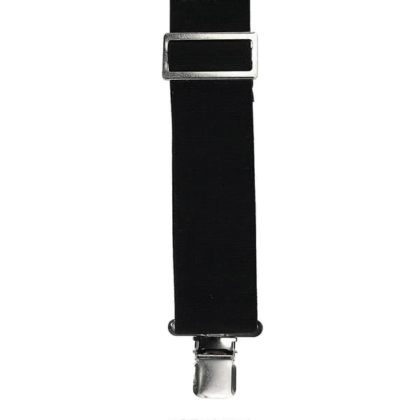 CTM Elastiske brannmannsseler med klipsfeste, 5 cm (menn) Black one size