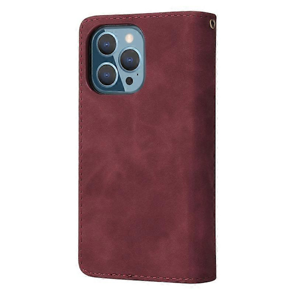 Multifunksjonelt telefon-skinnetui til iPhone 13 Pro Max