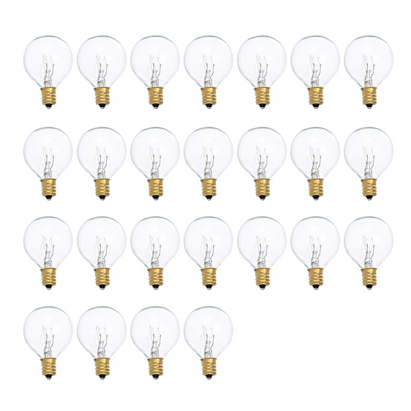 G40 Glödlampor Ersättning G40 Tungsten Glödlampa 7W 220-240V Klar Globe Glödlampa E12 Bas Glödlampor