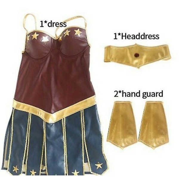 Wonder Woman Kostymer Personliga Halloween Jumpsuits för kvinnor-2 S
