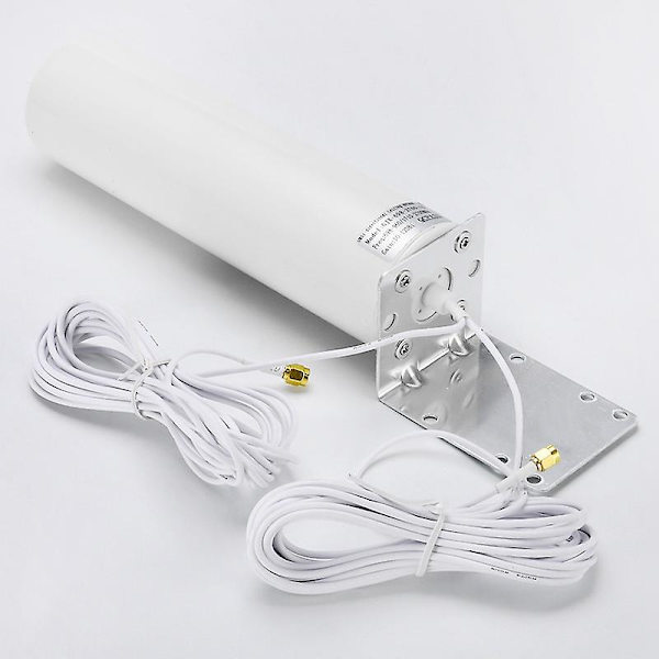 4g Lte-antenne Sma ekstern antenne 3g 4g utendørsantenne 10-12dbi med dobbel Sma-kontakt for 3g White