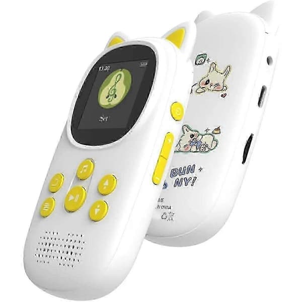32 GB Bluetooth MP3-spiller for barn, bærbar HD-høyttaler, stemmeopptaker, skritteller