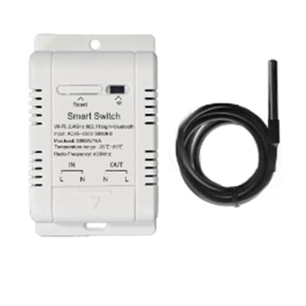 Tuya Wifi 16A Smart Temperaturafbryder Strømmonitor
