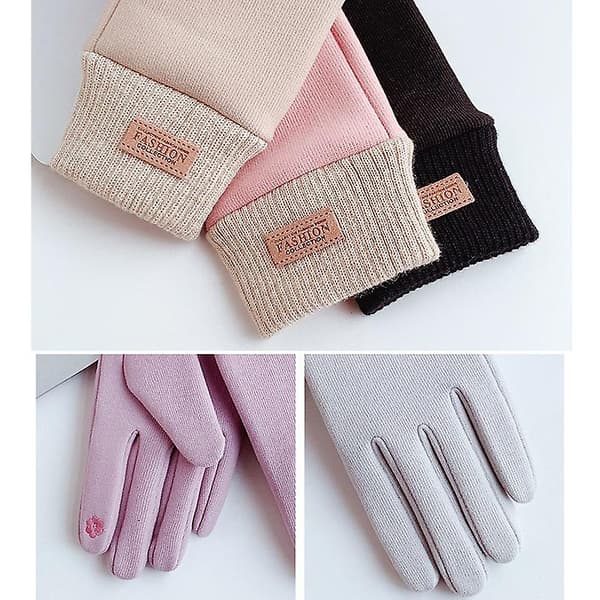 Wst-03 Vinter Udendørs Cykling Touch Screen Varme Handsker Beige