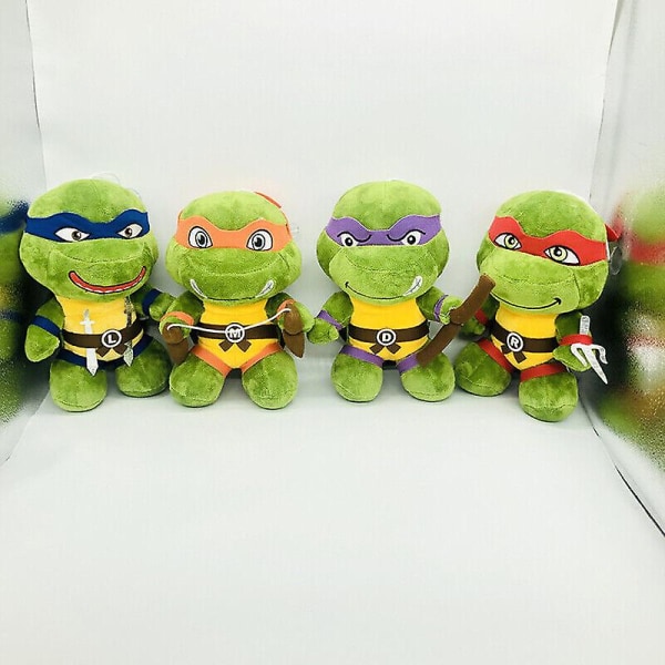 25 cm Teinage Mutant Ninja Turtles Tmnt Leo Raph Pehmeä täytetty pehmolelu A SET