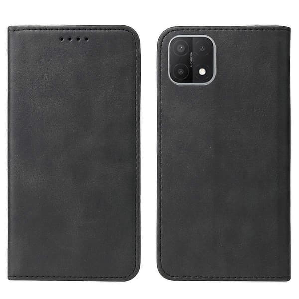Magnetisk læder telefoncover til OPPO A15s Black