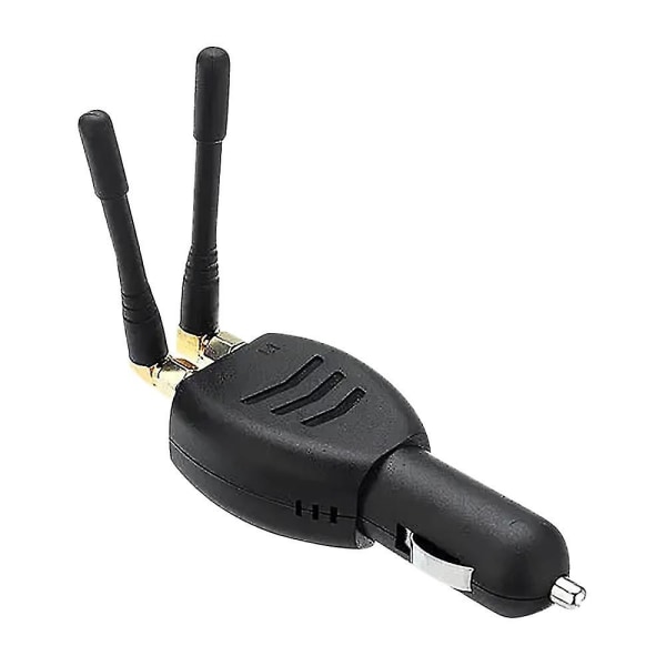 2x Antenne Bil Signal Concealer Dc12-24v 1500-1600mhz Bil GPS-signaldetektor Personvern An Black