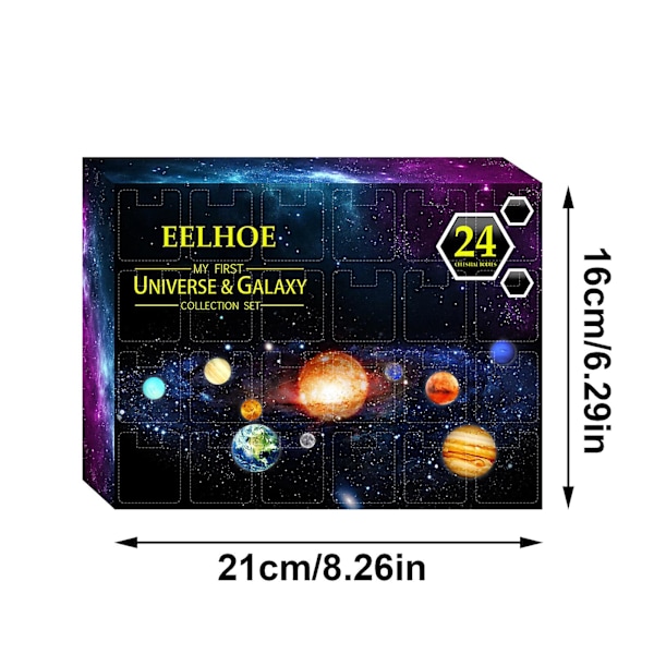Planet Henge Adventkalender Dekorasjon Overraskende Leke - Feiring Blindboks Adventkalender f, 100% Ny