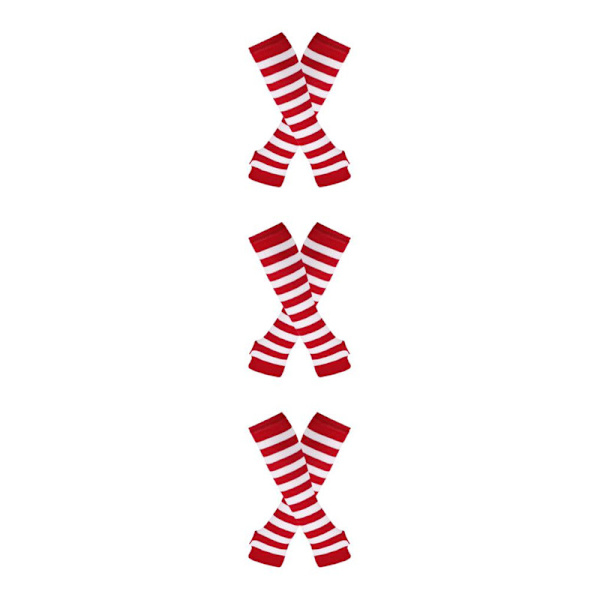 1/2/3/5 Polven yläpuoliset sukat paksuille reisille Helppokäyttöiset ja tyylikkäät Punainen ja valkoinen Red and white 3Set
