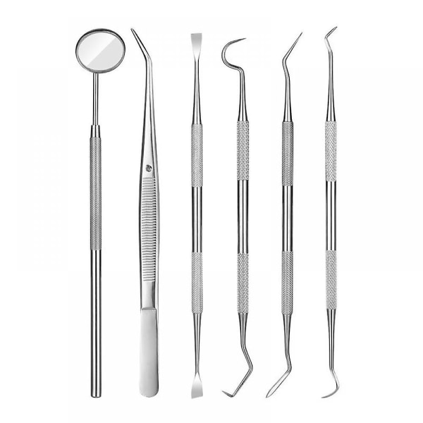 Dental Tools, 6 Pack Professional Plaque Remover Teeth Cleaning Tools Set