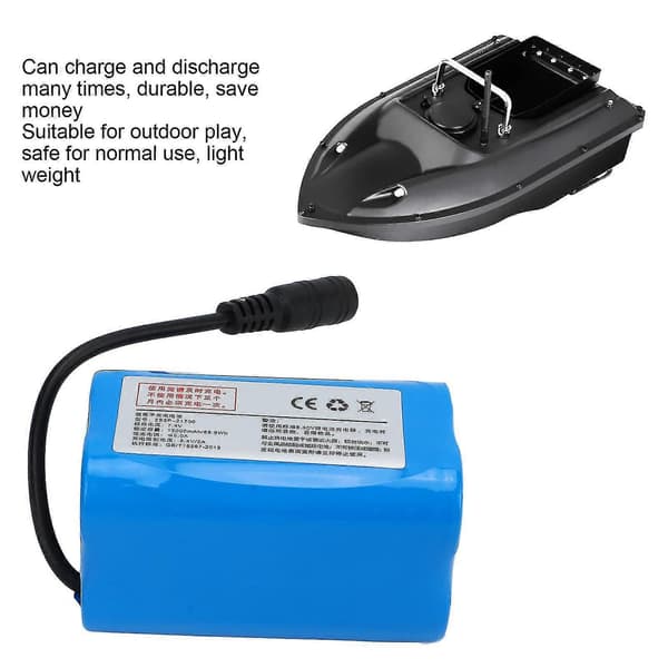 7,4V 12000mAh oppladbart litiumbatteri for RC-båter - høy hastighet
