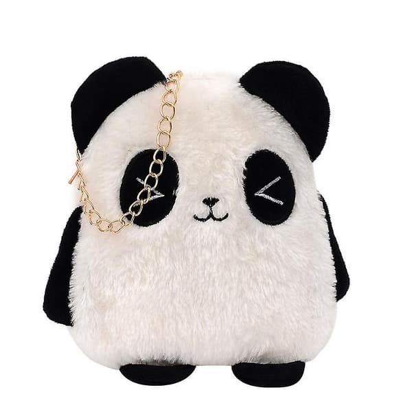 1 st panda Handväska Kvinnor fluffig Axelväska