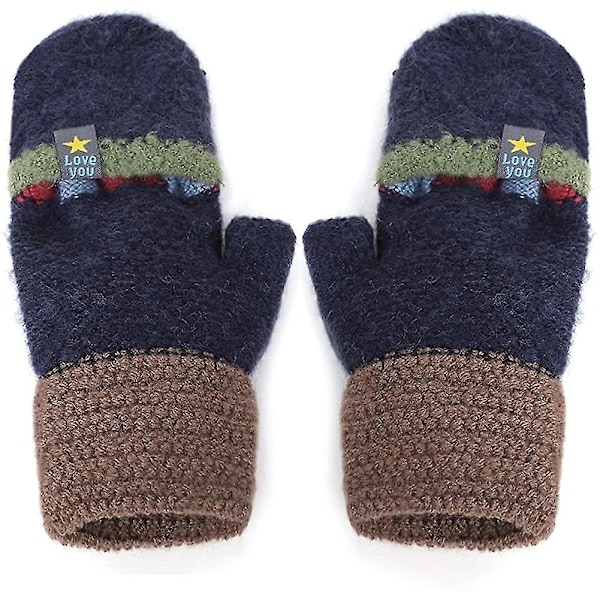 Hanske for barn, jenter og gutter, 5-10 år, vinter og høst, ull, trendy