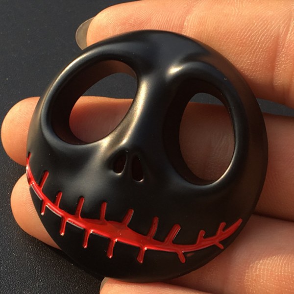 Kallo-kurpitsan kasvoemblem, Jack Skellington -auton/moottoripyörän merkki, metallinen tarra, 2 kpl:n sarja