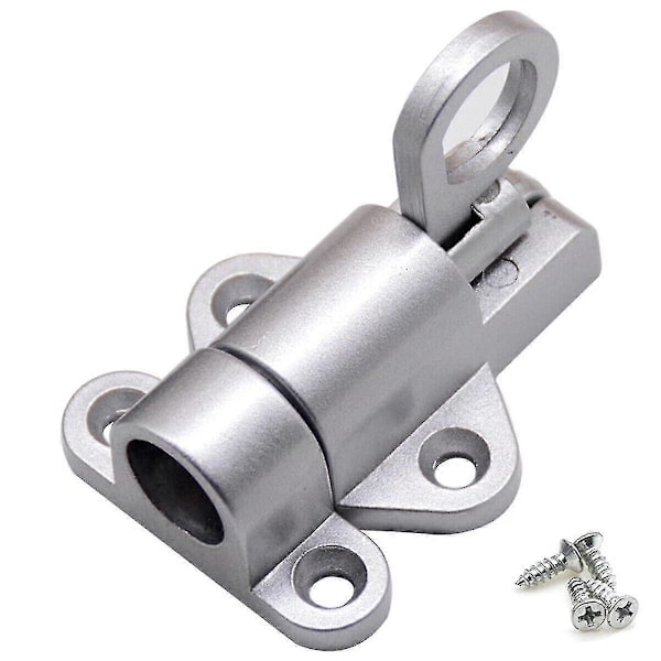 Automatisk Dørlås Fjederbelastet Loft Lem Lås Fangst Værktøj Aluminium Legering Silver