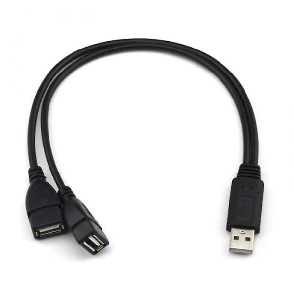 Han- USB 2.0 A 1 till 2 Dual USB Hon Data Hub Power Y splitterkabel