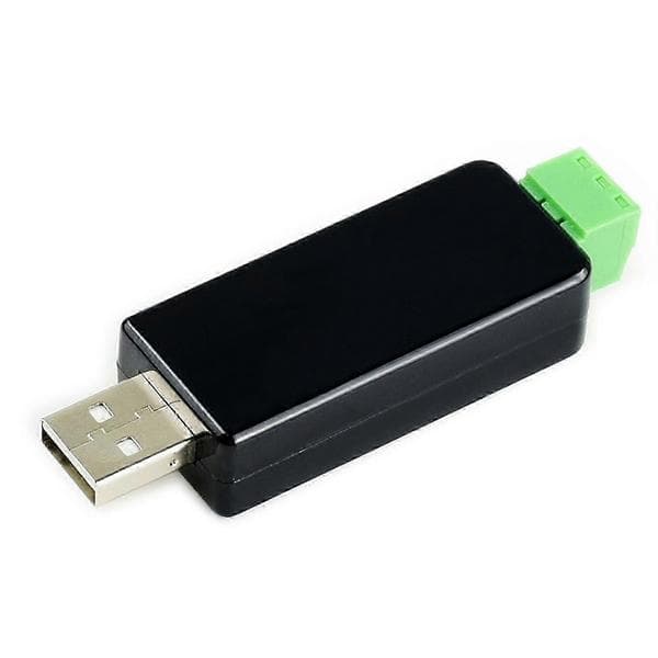 Waveshare industriel USB til RS485-konverter, med original FT232RL indeni svart