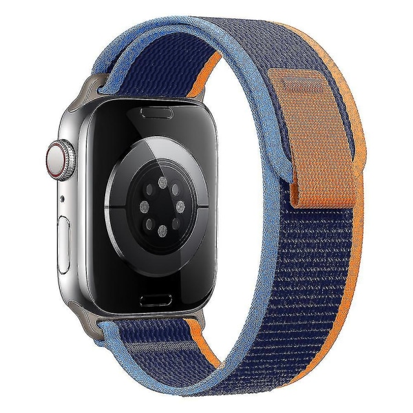 Sopii Apple Watch S7 Apple Watchs 8 Nylon Ultra Canvas 49mm45mm Wild Diameter Ranne 41m Dark Blue Light Blue Orange 42 44 45 49mm