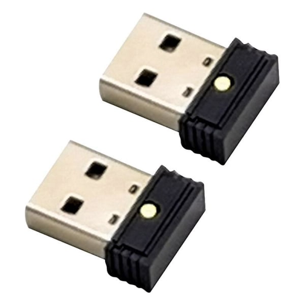 2 stk Usb-mus-jiggler, uopdagelig automatisk computermus-flytter-jiggler, holder computeren vågen, si Black