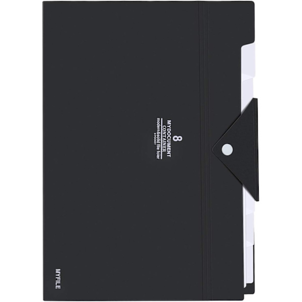 8-compartment folder holder expandable waterproof plastic storage bag.