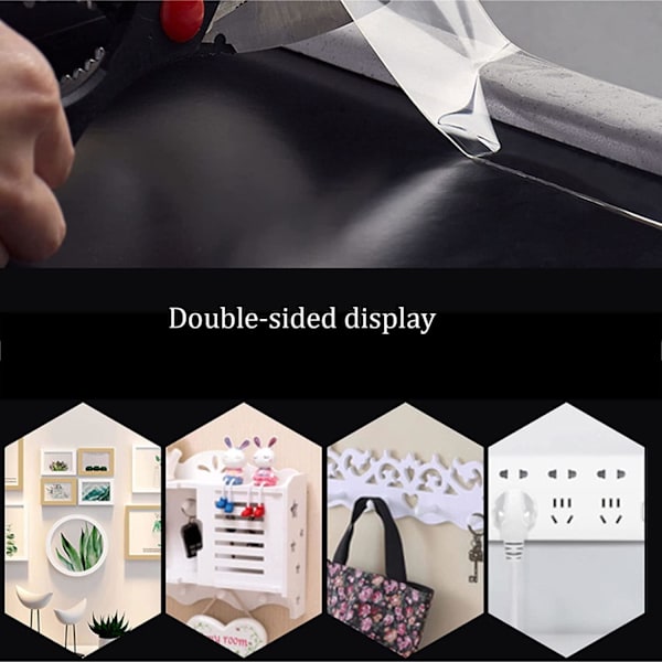 Dobbeltsidet Nanotape Transparent 3M Længde transparent