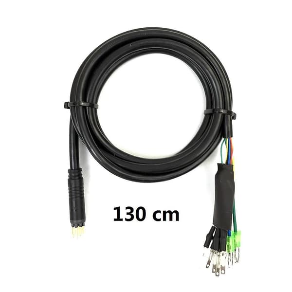1,3 meter Ebike Motorkabel Universal Han 9-polet Stik Passer til Ebike Elcykel black