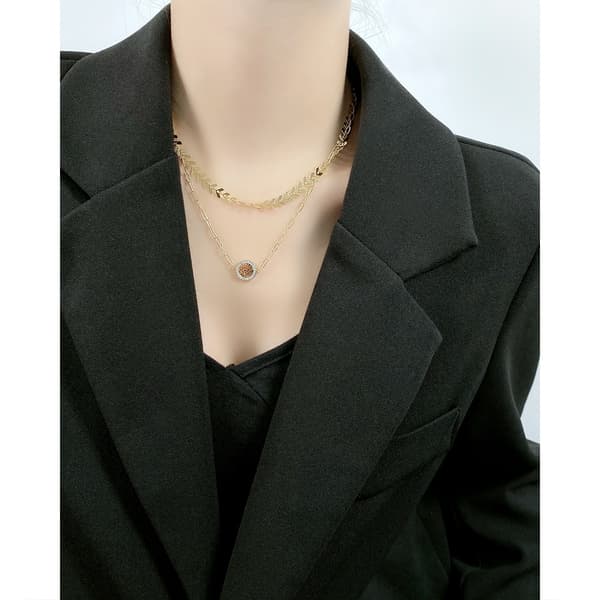 925 Sterling Silver Livets Träd Halsband Kvinnor AAA