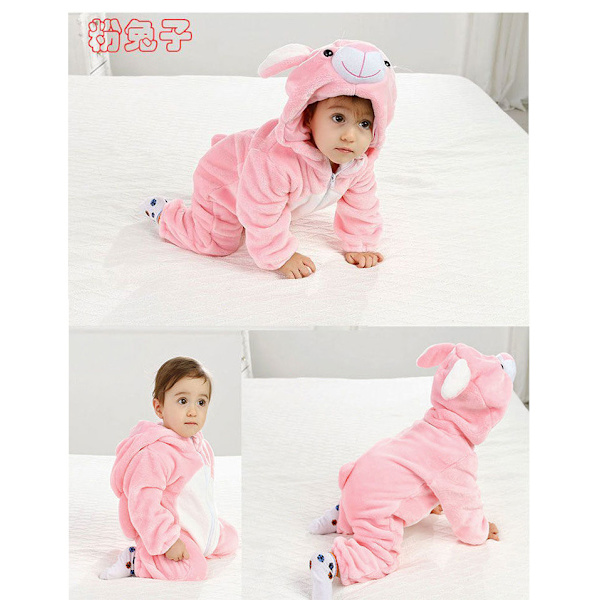Söpö eläinpuku taapero vauva tyttö poika Halloween puku Fuzzy lämmin syksy talvi vaatteet Halloween lahjat rabbit L