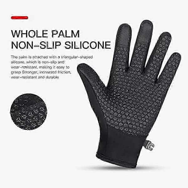 Handskar, Premium Termohandskar, Vintervarma Vattentäta Pekskärmshandskar grey XL 1 pair