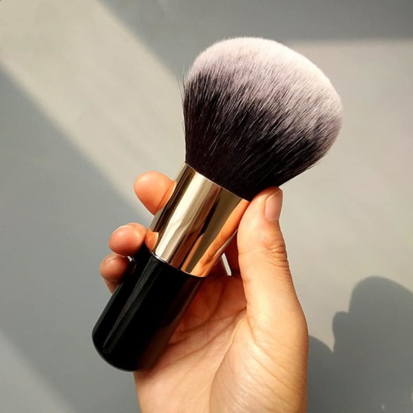 2 delar Powder Makeup Brush Stor Lös Powder Brush Platt Kabuki Brush Foundation Brush Blush Brush Foundation Makeup Brush