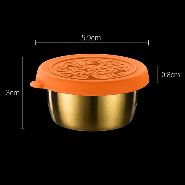 Sausbeholder God forsegling med deksel Rustfritt stål krydderbeholder Hjemmeforsyning Orange Copper plated